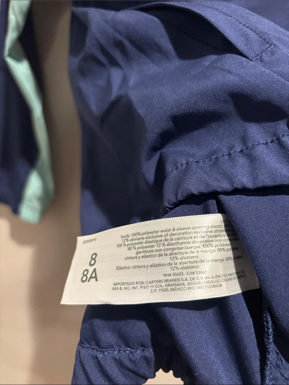 OshKosh B'gosh Navy & Light Blue Kids Zip-Up Jacket